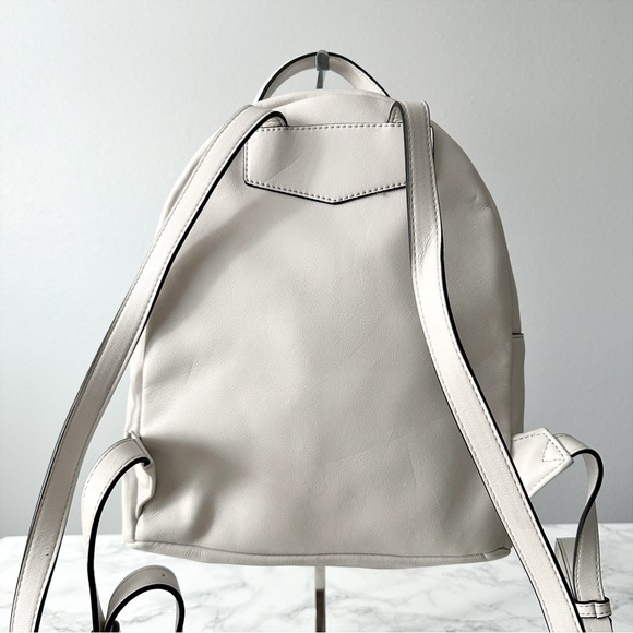 Simply Vera by Vera Wang White Faint Gray Faux Leather Mini Backpack - Picture 4 of 11